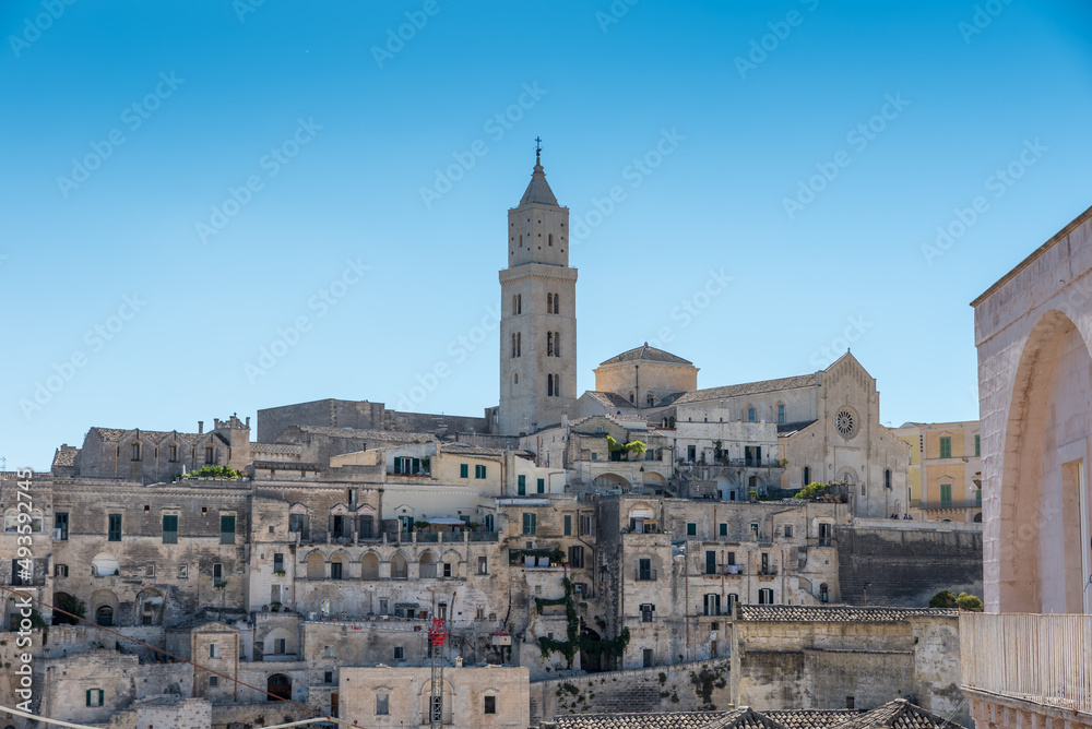 Obraz premium Matera Basilicata streets panorama