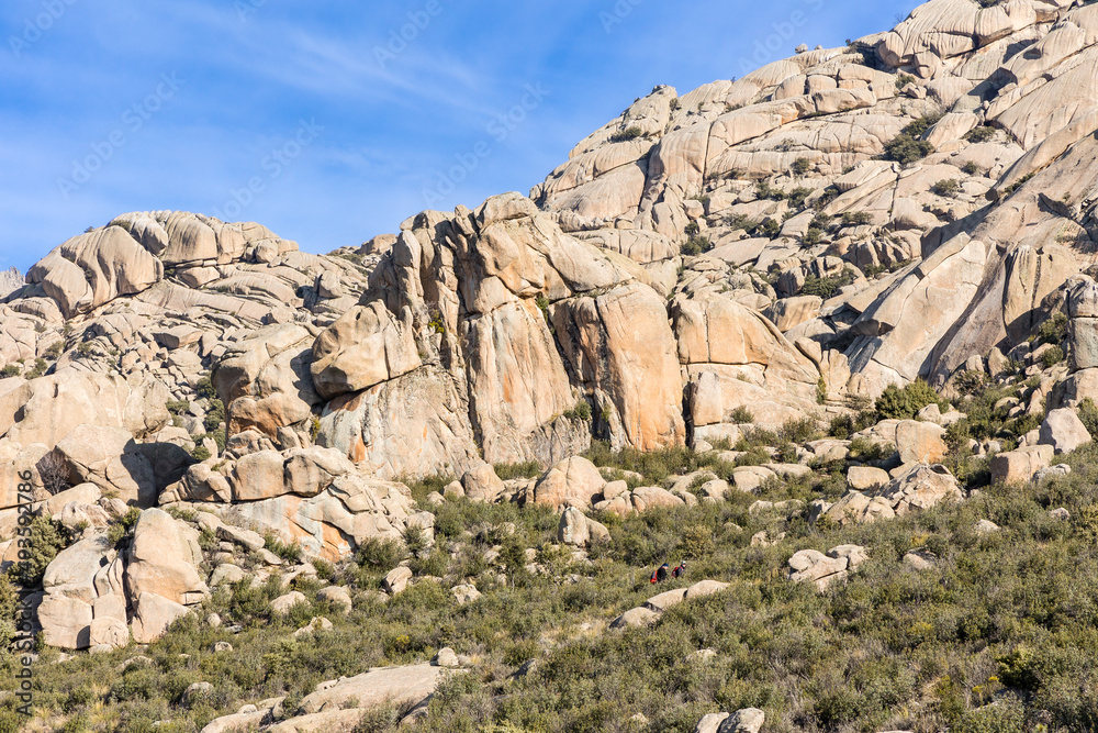 natural park formed by granite rocks called La Pedriza in the Sierra de Guadarrama, Madrid natural park formed by granite rocks called La Pedriza in the Sierra de Guadarrama, Madrid
