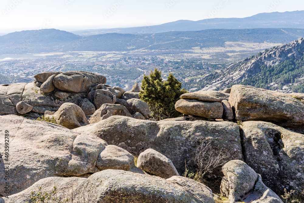 natural park formed by granite rocks called La Pedriza in the Sierra de Guadarrama, Madrid natural park formed by granite rocks called La Pedriza in the Sierra de Guadarrama, Madrid