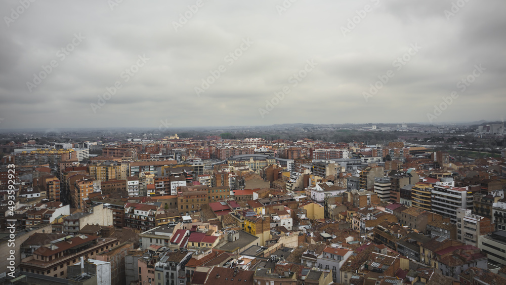La ciudad de Lleida vista desde la Seu Vella