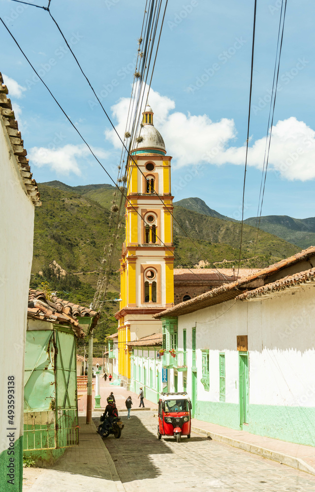 Church in the city of Cocuy in Colombia