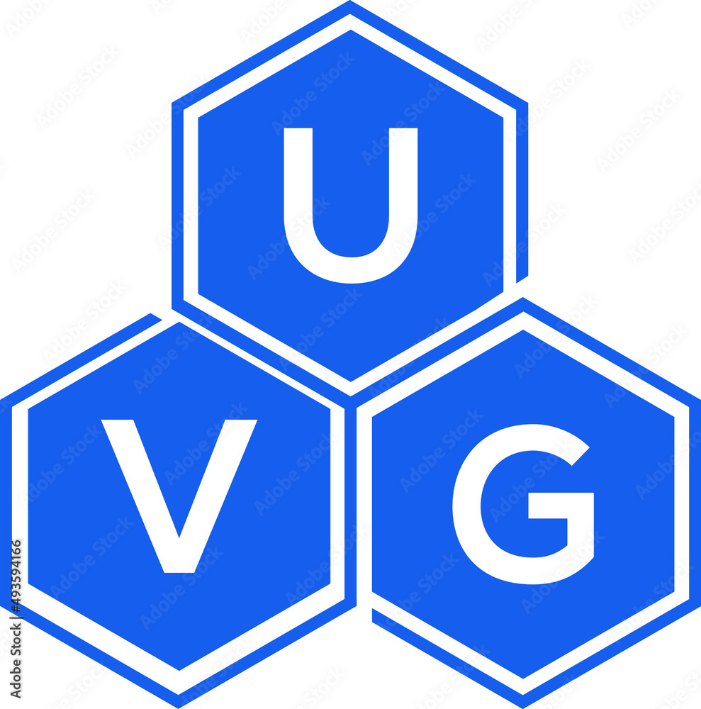 UVG letter logo design on White background. UVG creative initials letter logo concept. UVG letter design. UVG letter logo design on White background. UVG creative initials letter logo concept. UVG letter design.