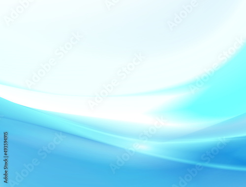 Abstract background, blue waves on white, elegant soft striped lines wavy design, vector illustration 