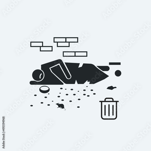  homeless person icon