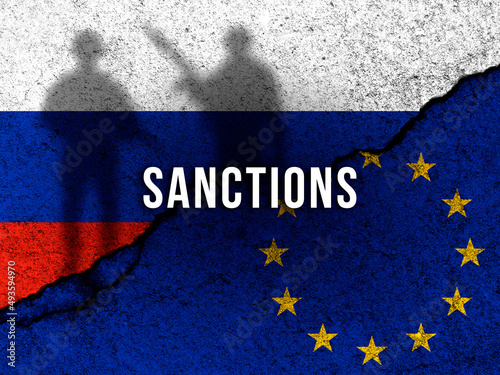 European union sanctions against Russia Fototapet