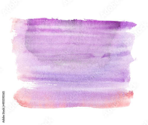 watercolor stain frame sponge isolated on white background