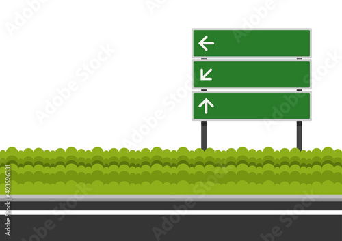Steel Road vector. road vector. free space for text. wallpaper. copy space. Fence road.