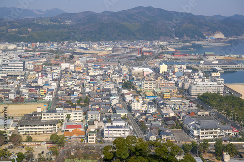 淡路島 洲本市の町並み 