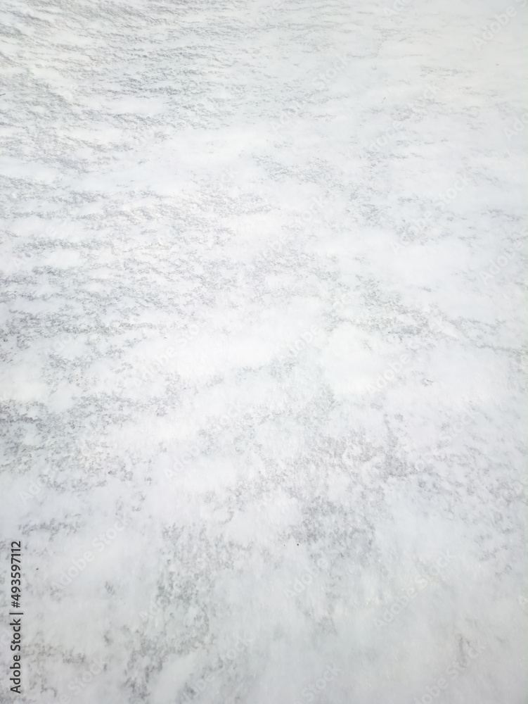 background of fresh snow texture in blue tone