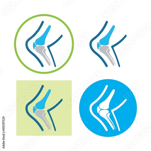 bone care healt logo symbol abstract design vector