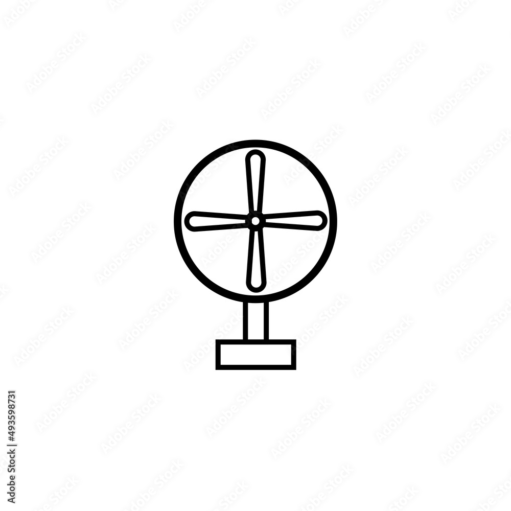 Graphic flat fan icon for your design and website Graphic flat fan icon for your design and website