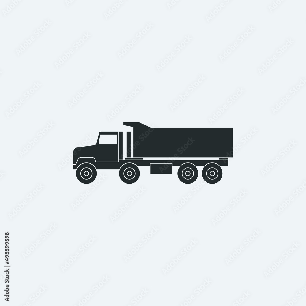 Truck van trailer icon Truck van trailer icon
