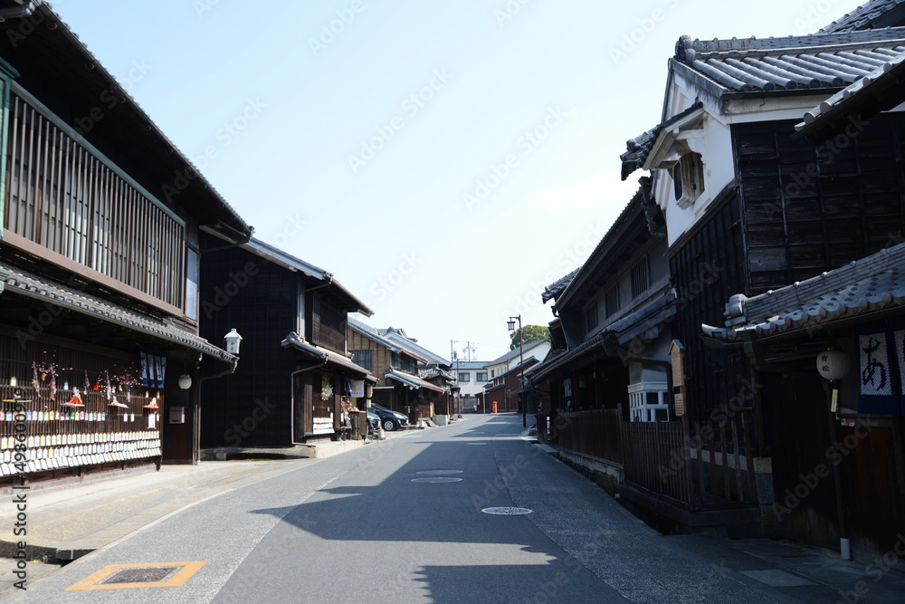 Japanese old houses at Tokaido Road 有松街並み