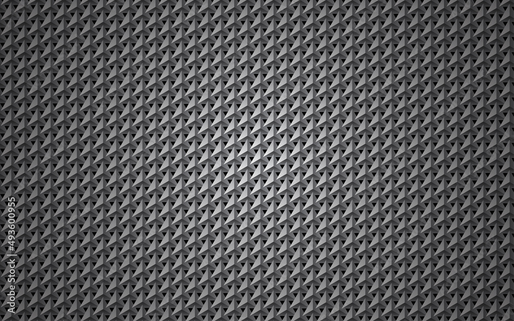 Abstract background texture. Black and gray carbon triangles textured repeating pattern. Metallic triangles chain pattern. Iron metal chain. Abstract background texture. Black and gray carbon triangles textured repeating pattern. Metallic triangles chain pattern. Iron metal chain.