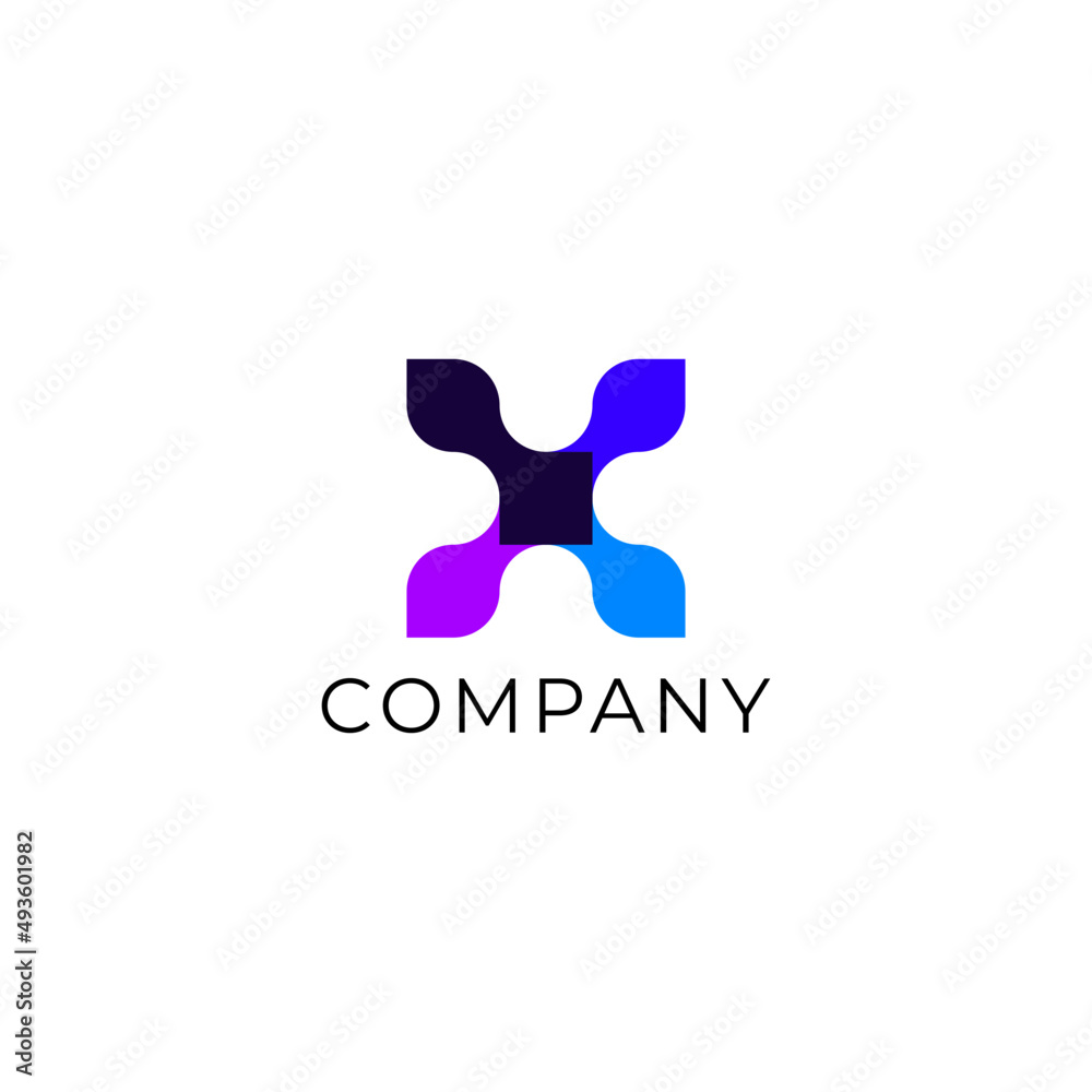 letter x modern abstract tech logo design letter x modern abstract tech logo design