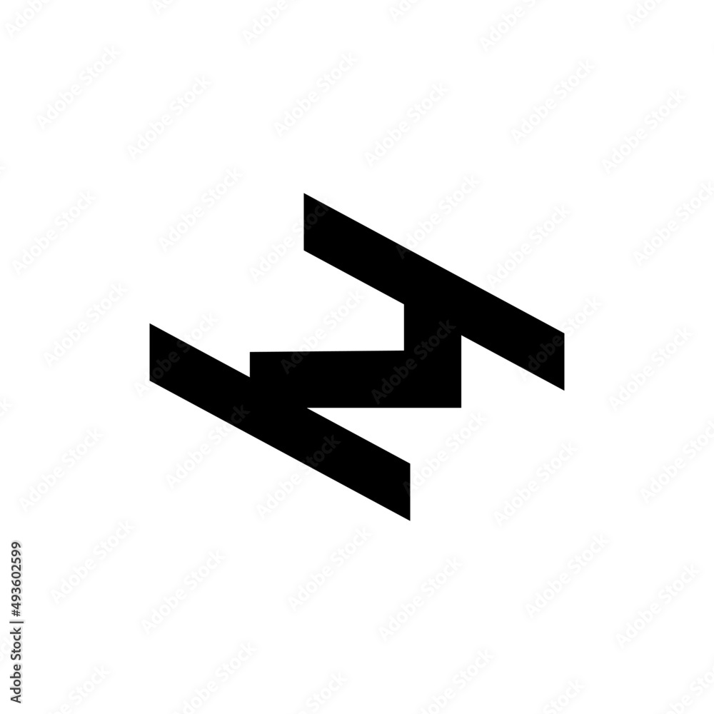 dynamic letter h m monogram flat abstract logo dynamic letter h m monogram flat abstract logo