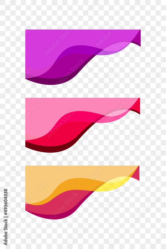 Obraz premium Wavy design element