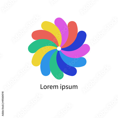 Beauty logo  flower icon