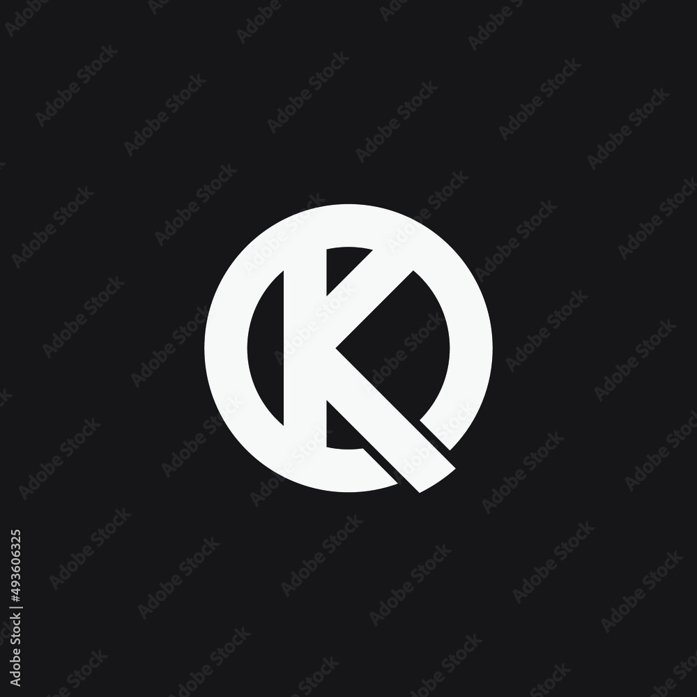 KQ monogram design logo template. KQ monogram design logo template.