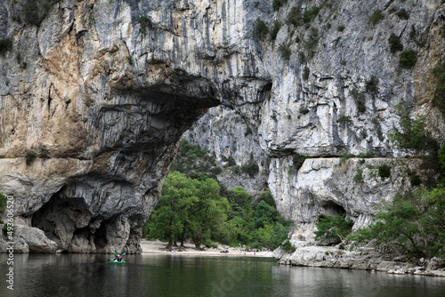 Gorges in the Ardeche river - Pont d'Arc - Vallon-Pont-d'arc - Ardeche - France
