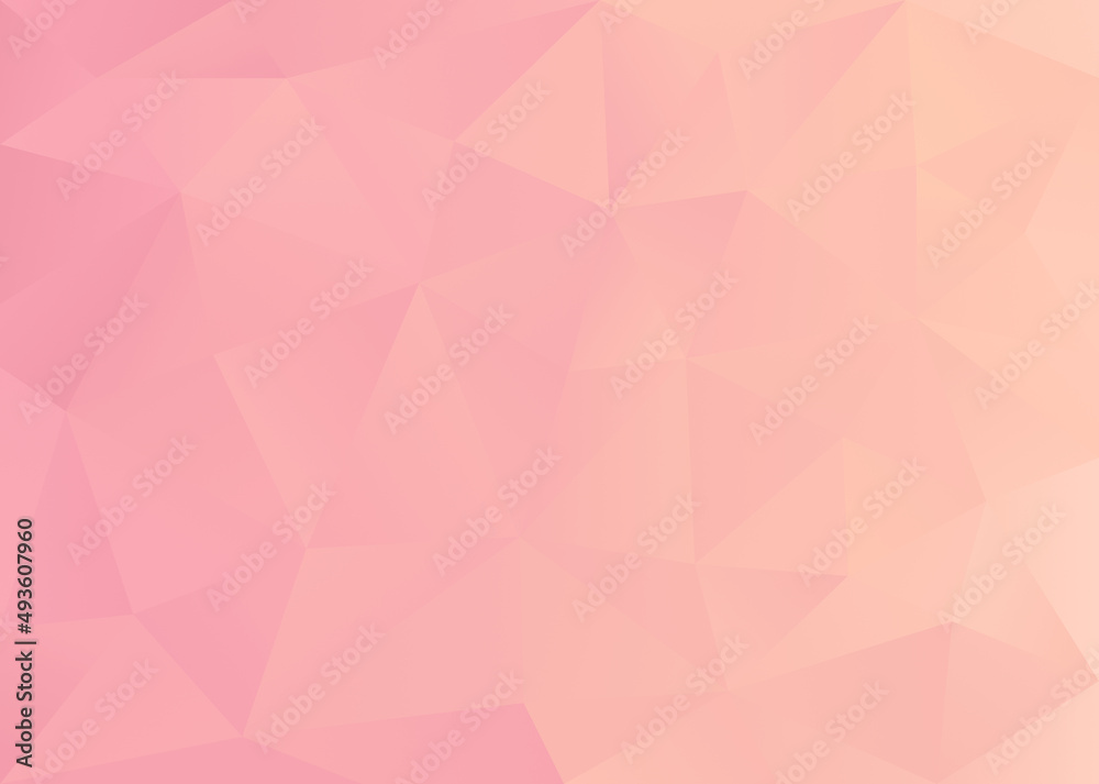 Abstract Low Poly Pink Beige Background