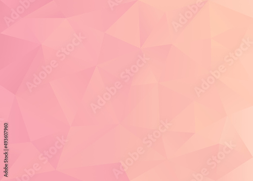 Abstract Low Poly Pink Beige Background