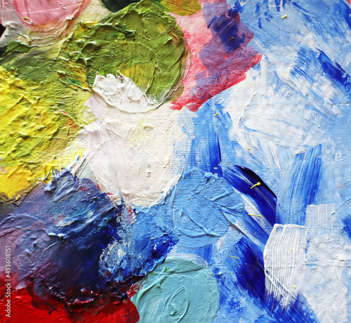 Wallpaper Mural Texture, background painting with paints. Fragment of artwork. Spots of paint. Brushstrokes of paint. Modern art. Contemporary art. Colorful canvas. Torontodigital.ca