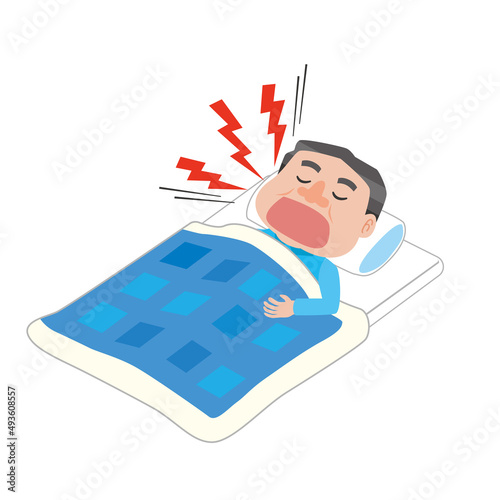 いびきがうるさい男性