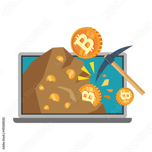 仮想通貨マイニングのイメージ