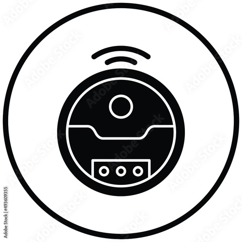 Robotic Vaccum Icon Style