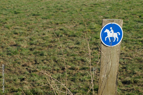 Sonderweg für Reiter in den Ruhrauen photo