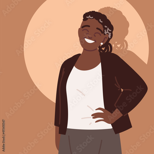 afro american senior woman