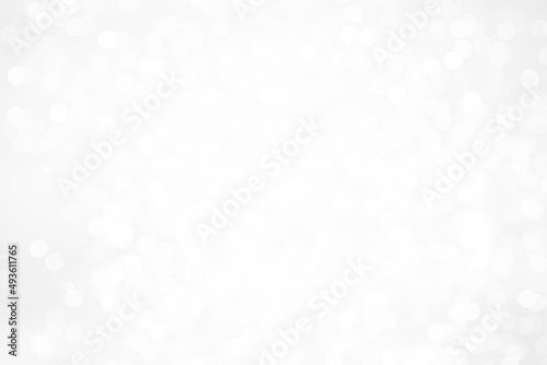 gray bokeh White and Silver lights on bokeh abstract background.	