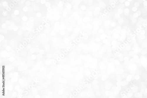 gray bokeh White and Silver lights on bokeh abstract background.	