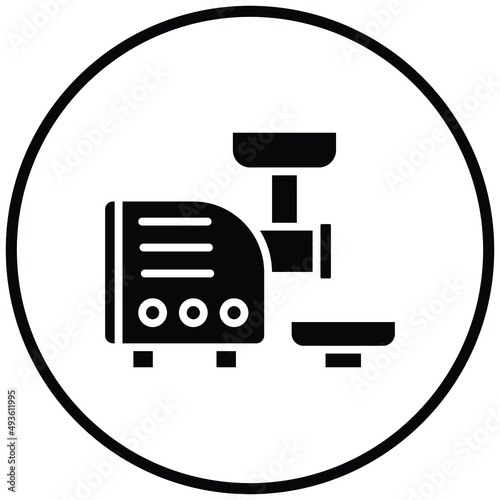 Meat Grinder Icon Style