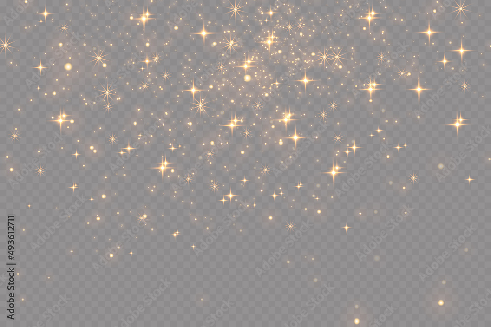 © kulinskaia - Vector light with starry sparkle. Magic effect. Light effects background.