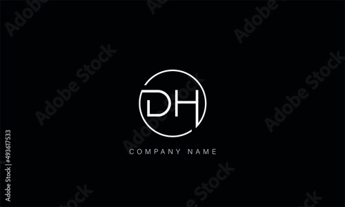 DH, HD, DH, Letters Logo Monogram