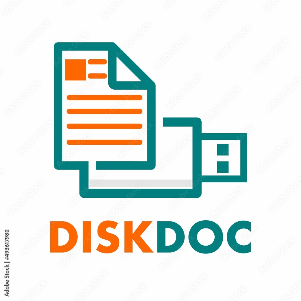 Flash disk document vector logo template. This design use paper symbol. Flash disk document vector logo template. This design use paper symbol.