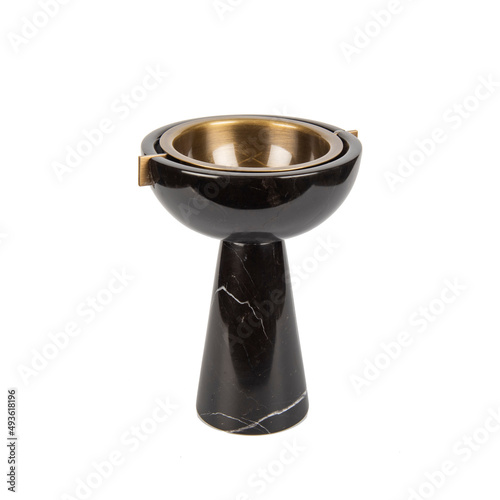 luxury home decor marble object isolated on white