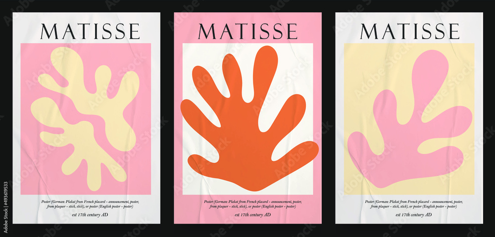 Collection of aesthetic posters and abstract elements in pink color on an isolated background. A large collection of elements, unusual shapes in the Art Matisse style, hand-drawn with paper texture. Collection of aesthetic posters and abstract elements in pink color on an isolated background. A large collection of elements, unusual shapes in the Art Matisse style, hand-drawn with paper texture.
