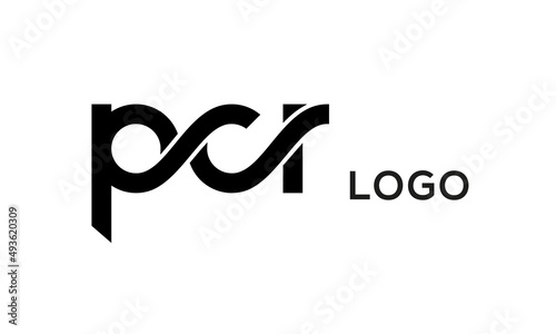 Letter PCR creative logo design vector	