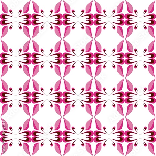 vector seamless floral pattern. Wallpaper on fabric design