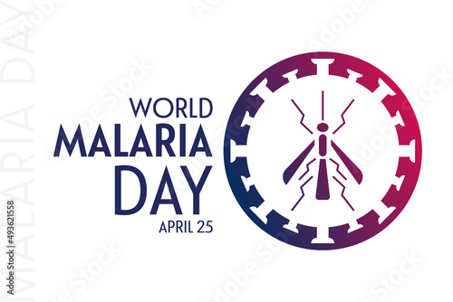 World Malaria Day. April 25. Vector illustration. Holiday poster.