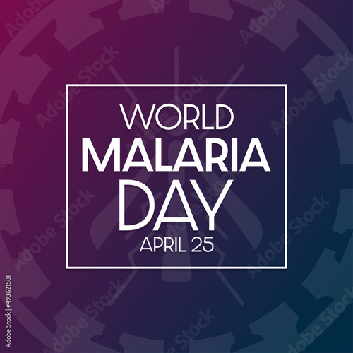World Malaria Day. April 25. Vector illustration. Holiday poster.