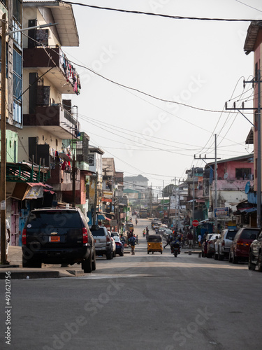Streets of Central Monrovia in Liberia, West Africa