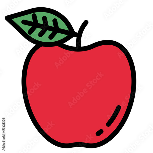 apple line icon photo