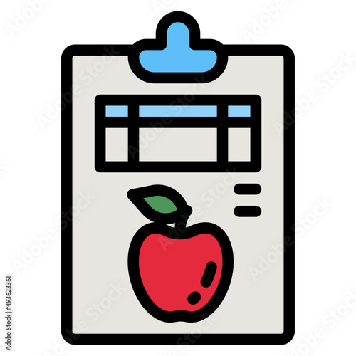 nutrition line icon