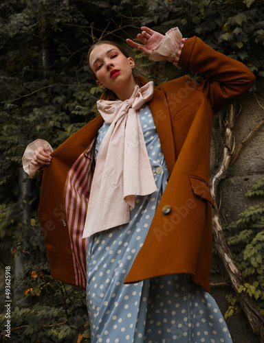 Photography Fashion photo, Street style fashion. Professional model.