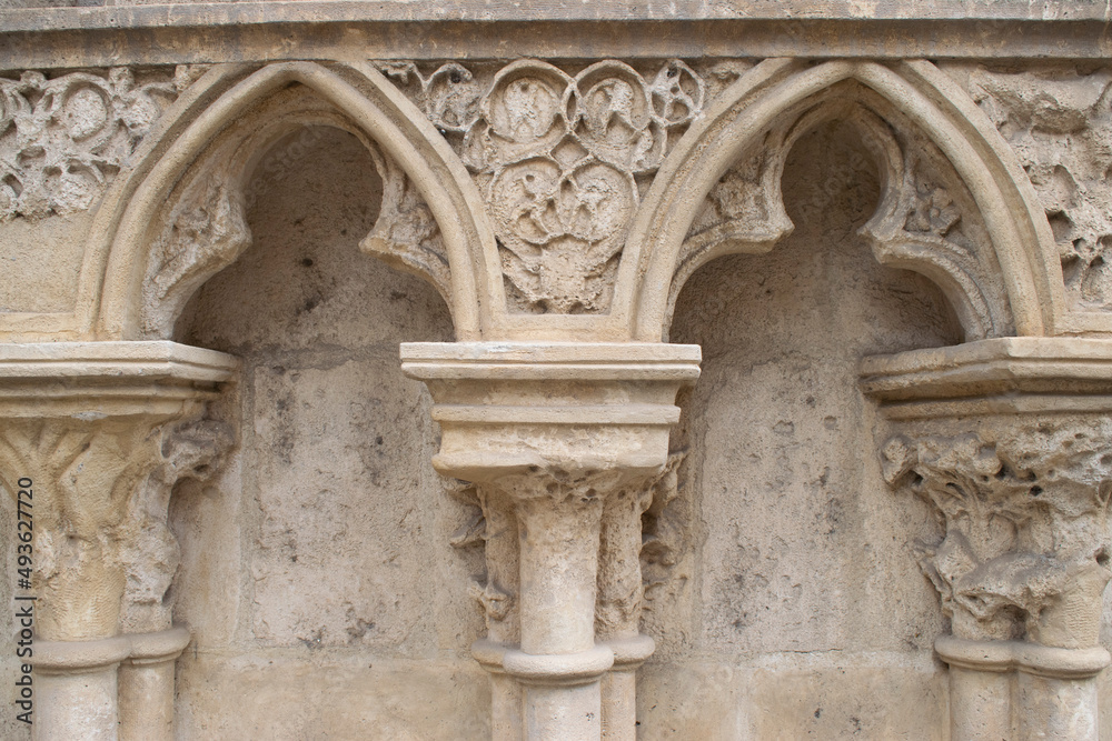 Relieves góticos de una catedral de Burgos, España. Relieves góticos de una catedral de Burgos, España.