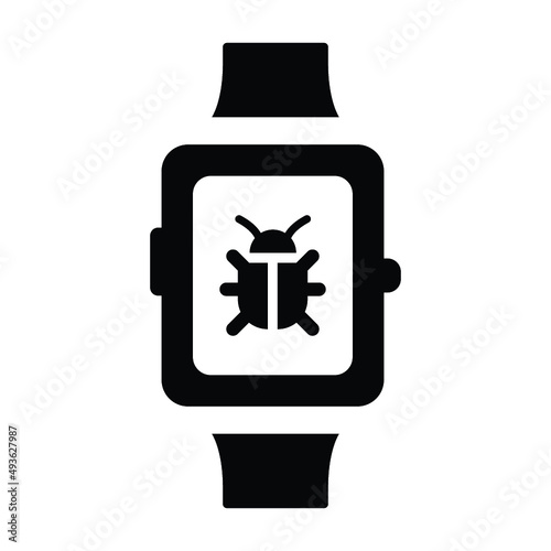 Bug smart watch icon